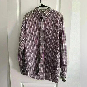 Peter Millar Purple Button Down -Size Large 100% Cotton